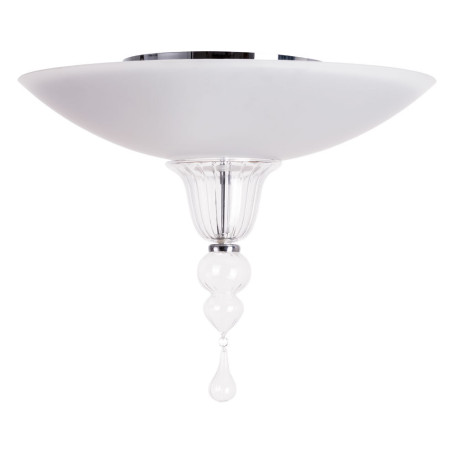 Потолочный светильник Divinare Goccia 4020/02 PL-3, 3xE14x60W, хром, белый, прозрачный, металл, стекло, хрусталь