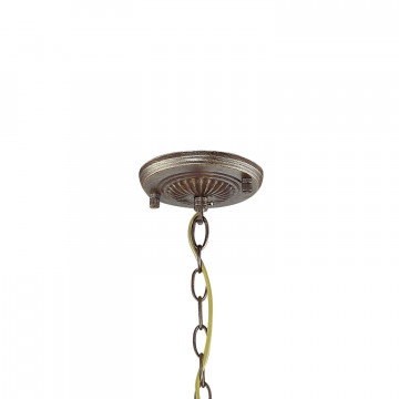 Подвесной светильник Favourite Bazar 1624-1P, 1xE27x60W, коричневый с золотой патиной, коньячный, металл, металл с хрусталем - миниатюра 2