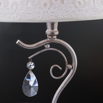 Настольная лампа Eurosvet Incanto 01022/1 серебро (00000083402), 1xE14x40W - миниатюра 6