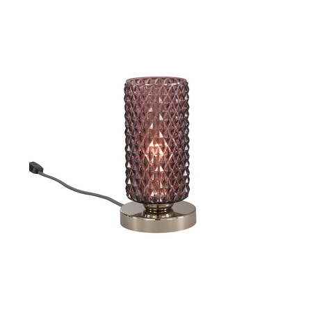 Настольная лампа Reccagni Angelo P 10001/1, 1xE27x60W, серебро, фиолетовый, металл, стекло