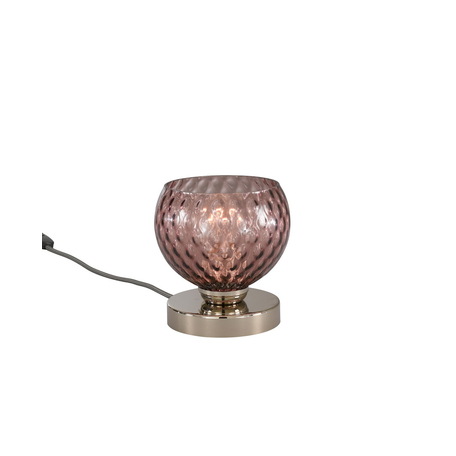 Настольная лампа Reccagni Angelo P 10006/1, 1xE27x60W, серебро, фиолетовый, металл, стекло - миниатюра 1