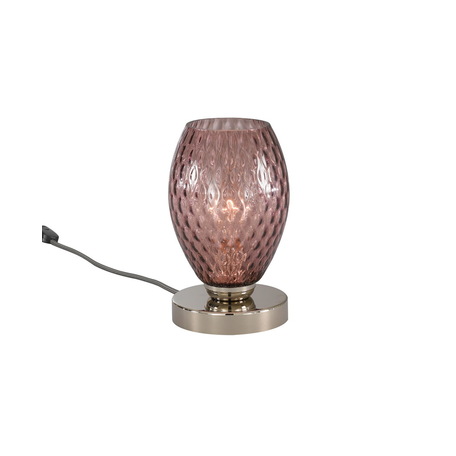 Настольная лампа Reccagni Angelo P 10008/1, 1xE27x60W, серебро, фиолетовый, металл, стекло - миниатюра 1