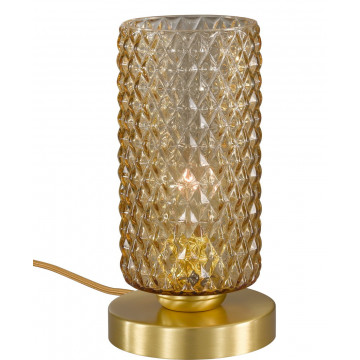 Настольная лампа Reccagni Angelo P 10030/1, 1xE27x60W, матовое золото, янтарь, металл, стекло - миниатюра 2
