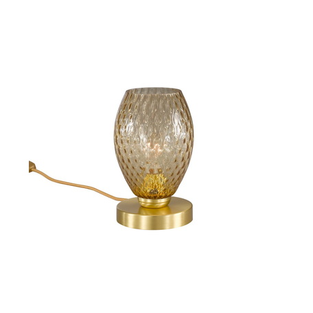 Настольная лампа Reccagni Angelo P 10033/1, 1xE27x60W, матовое золото, янтарь, металл, стекло - миниатюра 1