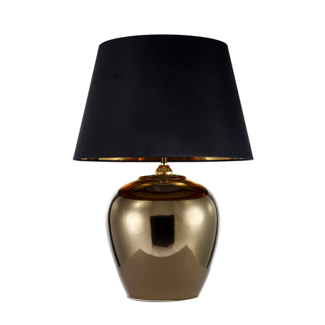 Настольная лампа Dio D’Arte Lallio L 4.01 BR, 1xE27x60W, бронза, черный, керамика, текстиль