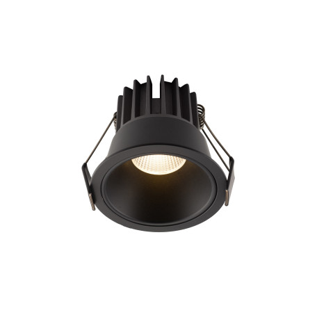 Встраиваемый светодиодный светильник Denkirs DK4500-BK, LED 12W, черный, металл
