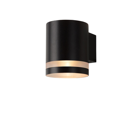 Настенный светильник Lucide Basco-LED 14880/05/30, IP54, 1xGU10x5W, черный, металл, пластик - миниатюра 1