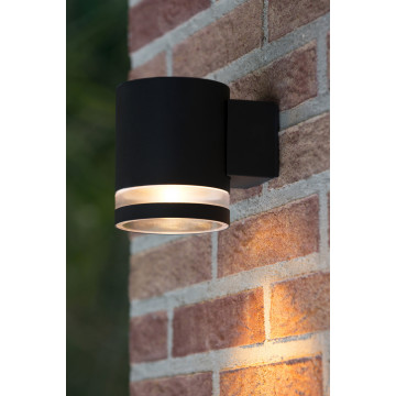 Настенный светильник Lucide Basco-LED 14880/05/30, IP54, 1xGU10x5W, черный, металл, пластик - миниатюра 4