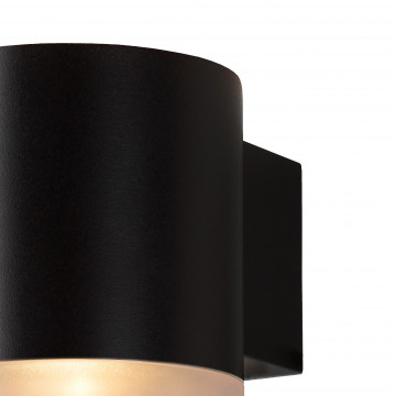 Настенный светильник Lucide Basco-LED 14880/05/30, IP54, 1xGU10x5W, черный, металл, пластик - миниатюра 6