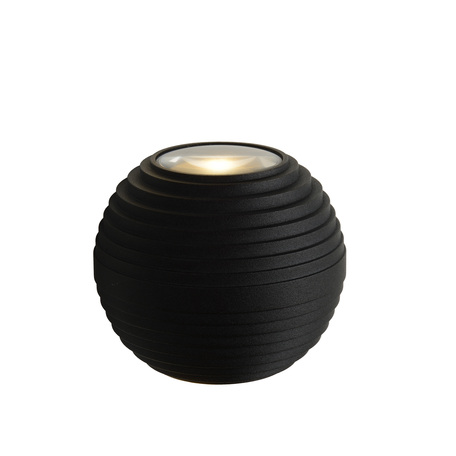 Настенный светодиодный светильник Lucide Ayo 17804/06/30, IP54, LED 6W 2700K 220lm, черный, металл - миниатюра 1