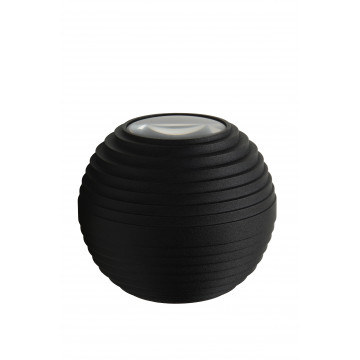 Настенный светодиодный светильник Lucide Ayo 17804/06/30, IP54, LED 6W 2700K 220lm, черный, металл - миниатюра 2
