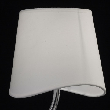 Настольная лампа Mantra Ninette 1905, хром, белый, металл, текстиль - миниатюра 3