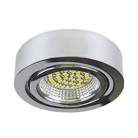 Мебельный светодиодный светильник для встраиваемого или накладного монтажа Lightstar MobiLED 003334, LED 3,5W 4000K 270lm, хром, металл - миниатюра 1