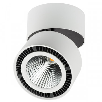 Светодиодный светильник с регулировкой направления света Lightstar Forte Muro 214830, LED 26W 4000K 1950lm, белый, черно-белый, металл