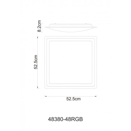 Схема с размерами Globo 48380-48RGB