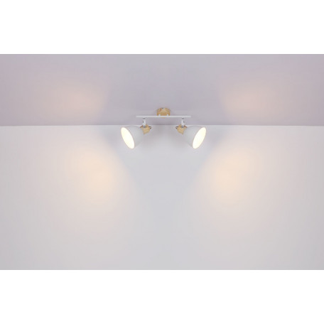 Потолочный светильник с регулировкой направления света Globo Wiho 54018-2, 2xE27x40W - миниатюра 5