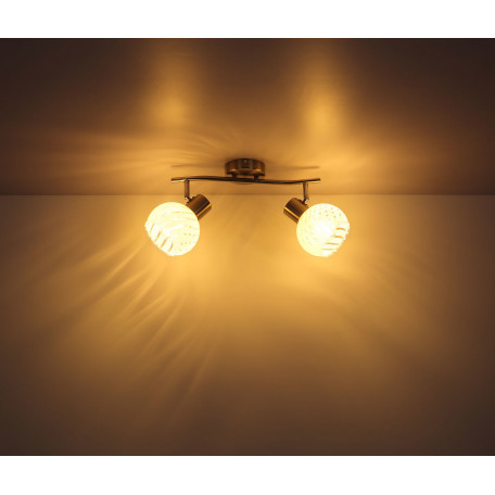 Потолочный светильник с регулировкой направления света Globo Willy 54025-2, 2xE27x40W - миниатюра 6