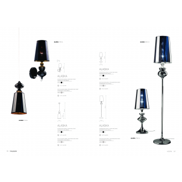 Настольная лампа Nowodvorski ALASKA 3728, 1xE27x60W, хром, металл, пластик - миниатюра 6