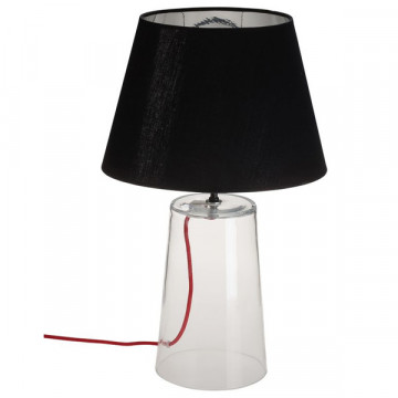 Настольная лампа Nowodvorski Meg 5771, 1xE27x60W, прозрачный, черный, стекло, текстиль - миниатюра 3