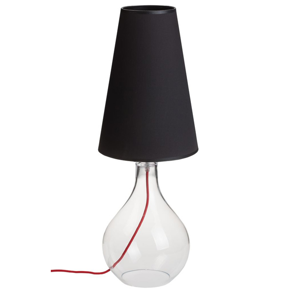 Настольная лампа Nowodvorski Meg 5772, 1xE27x60W, прозрачный, черный, стекло, текстиль - фото 2