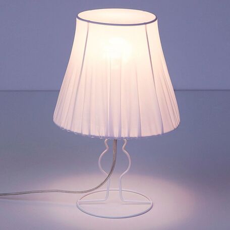 Настольная лампа Nowodvorski Form 9671, 1xE14x25W, белый, металл, текстиль