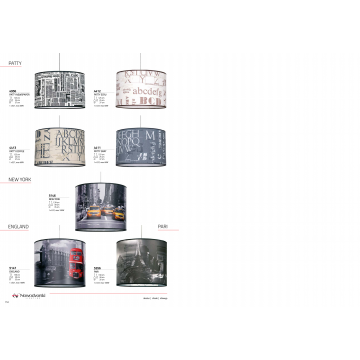 Подвесной светильник Nowodvorski New York 5146, 1xE27x100W, хром, разноцветный, металл, текстиль - миниатюра 3