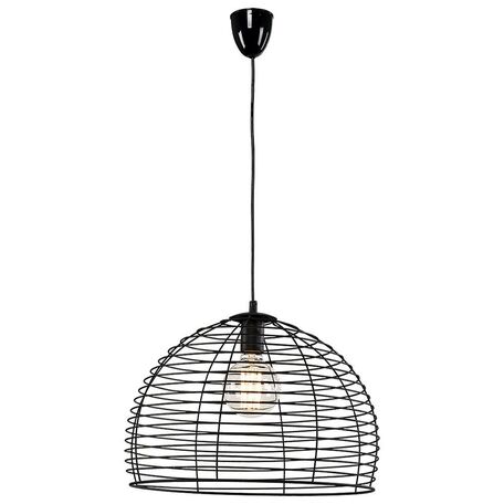Подвесной светильник Nowodvorski Perth 5492, 1xE27x60W, черный, металл - миниатюра 1