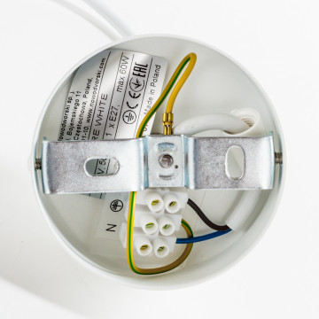 Подвесной светильник Nowodvorski Wire 6446, 1xE27x60W, белый, металл - миниатюра 3