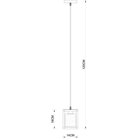 Схема с размерами Arte Lamp A7025SP-1BK