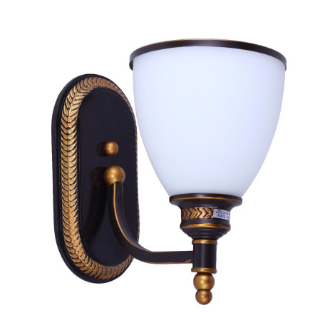 Бра Arte Lamp Bonito A9518AP-1BA, 1xE27x40W, коричневый, металл, стекло