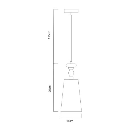 Схема с размерами Arte Lamp A4280SP-1CC