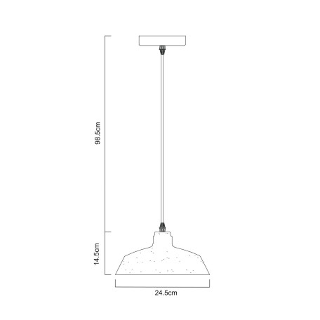 Схема с размерами Arte Lamp A4297SP-1CC