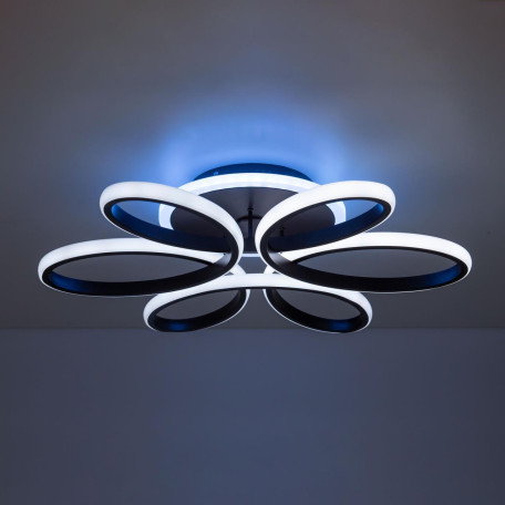 Потолочная светодиодная люстра с пультом ДУ Citilux Сезар Смарт CL233A155E, LED 80W 3000-5500K + RGB 5600lm - миниатюра 5