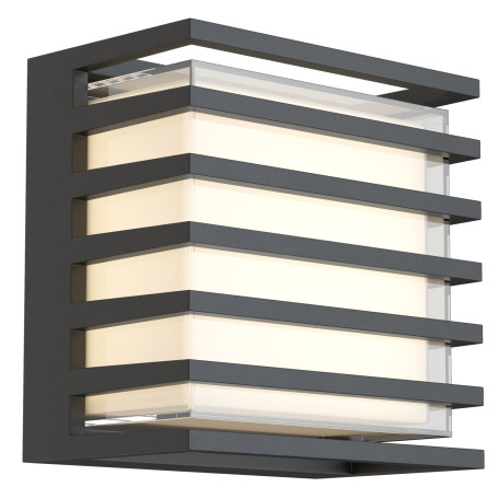 Настенный светодиодный светильник Maytoni Downing Street O020WL-L10B4K, IP65, LED 10W 3000K 380lm CRI81, черный, металл