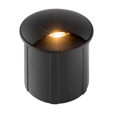 Встраиваемый в уличное покрытие светодиодный светильник Maytoni Biscotti O035-L3B3K, IP65, LED 3W 3000K 30lm CRI80, черный, металл