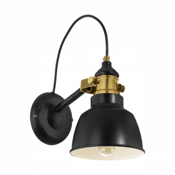 Настенный светильник с регулировкой направления света Eglo Thornford 49522, 1xE27x60W - миниатюра 1