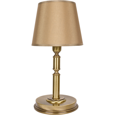 Настольная лампа Kutek N (абажур) N-LG-1(P/A), 1xE14x40W, бронза, коричневый, металл, текстиль