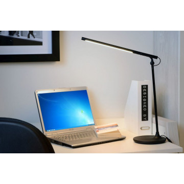 Настольная светодиодная лампа Lucide Elmo 18651/04/30, LED 4W, 3000K (теплый), черный, металл, пластик - миниатюра 3
