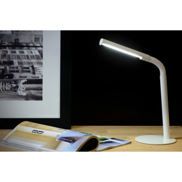 Настольная светодиодная лампа Lucide Gilly 18602/03/31, LED 3W 4000K 240lm CRI80, белый, металл - миниатюра 2