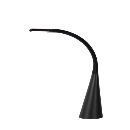 Настольная светодиодная лампа Lucide Goosy-LED 18655/04/30, LED 4W 3000K 360lm CRI80, черный, металл, пластик