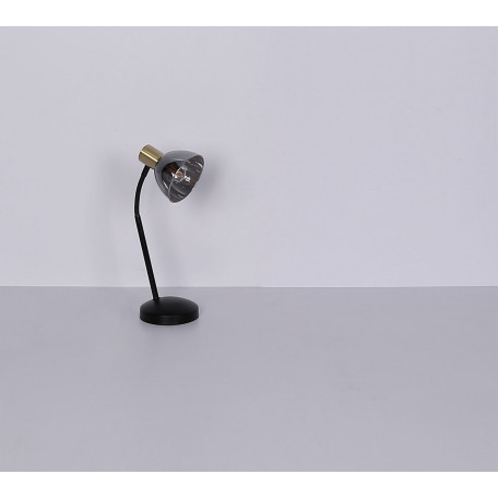 Настольная лампа Globo Jay 54305T, 1xE14x25W, черный с бронзой, дымчатый, металл, стекло - миниатюра 5