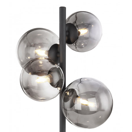 Настольная светодиодная лампа Globo Riha 56133-4T, LED 3,5W 3000K 400lm, черный, дымчатый, металл, стекло - миниатюра 4
