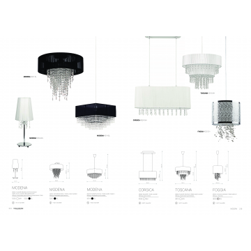 Настольная лампа Nowodvorski MODENA 5263, 1xE14x40W, хром, белый, прозрачный, металл, текстиль, пластик - миниатюра 2