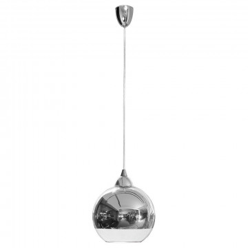 Подвесной светильник Nowodvorski Globe 4952, 1xE27x60W, хром, хром с прозрачным, прозрачный с хромом, металл, стекло