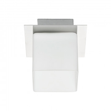 Потолочный светильник Nowodvorski Malone 5545, 1xE27x60W, серебро, белый, металл, стекло - миниатюра 1