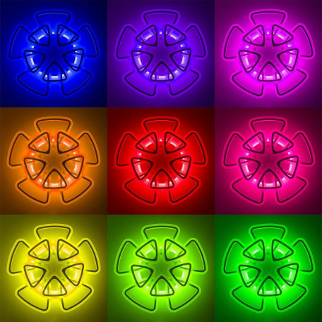 Потолочная светодиодная люстра с пультом ДУ Citilux Мальта Смарт CL234A290E, LED 105W 3000-5500K + RGB 9100lm - миниатюра 25