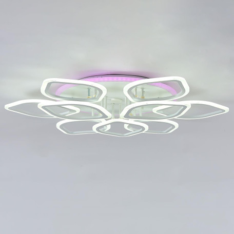 Потолочная светодиодная люстра с пультом ДУ Citilux Ромби Смарт CL236A190E, LED 105W 3000-5500K + RGB 9500lm - миниатюра 3