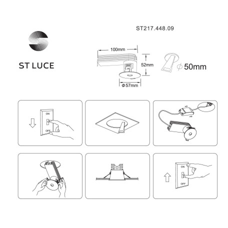 Схема с размерами ST Luce ST217.448.09