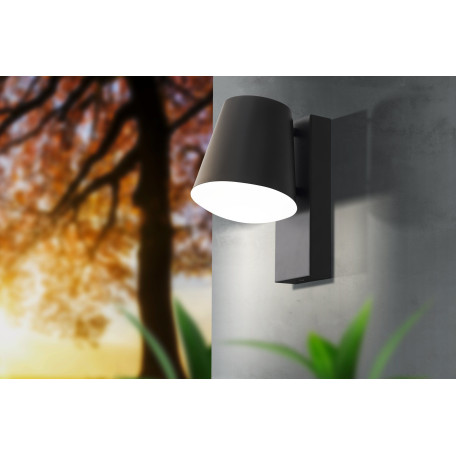 Настенный светильник Eglo Caldiero 97146, IP44, 1xE27x10W, серый, металл, пластик - миниатюра 2