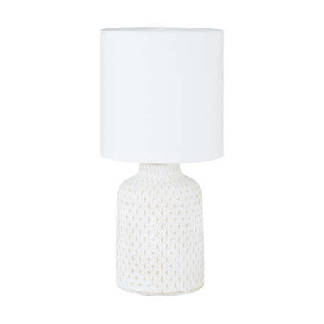 Настольная лампа Eglo Bellariva 97773, 1xE14x40W, бежевый, белый, керамика, текстиль